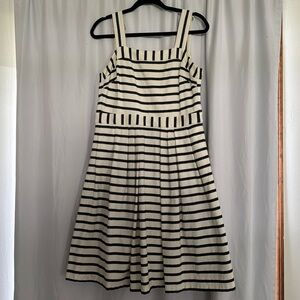 White and black striped summer dress Eva Mendes collection from NY and co
